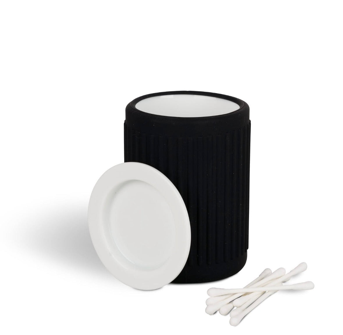 Förvaringsburk Daily Soft – Vit/Svart Porslin