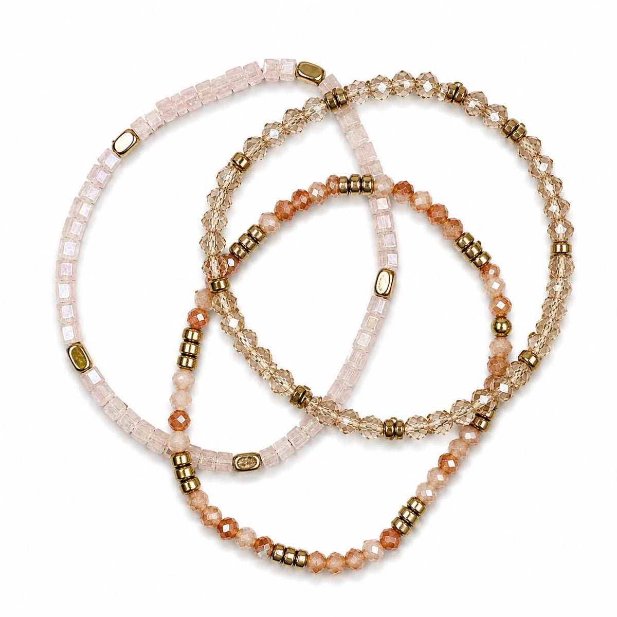 Armband Merle Natur - Set med 3 st