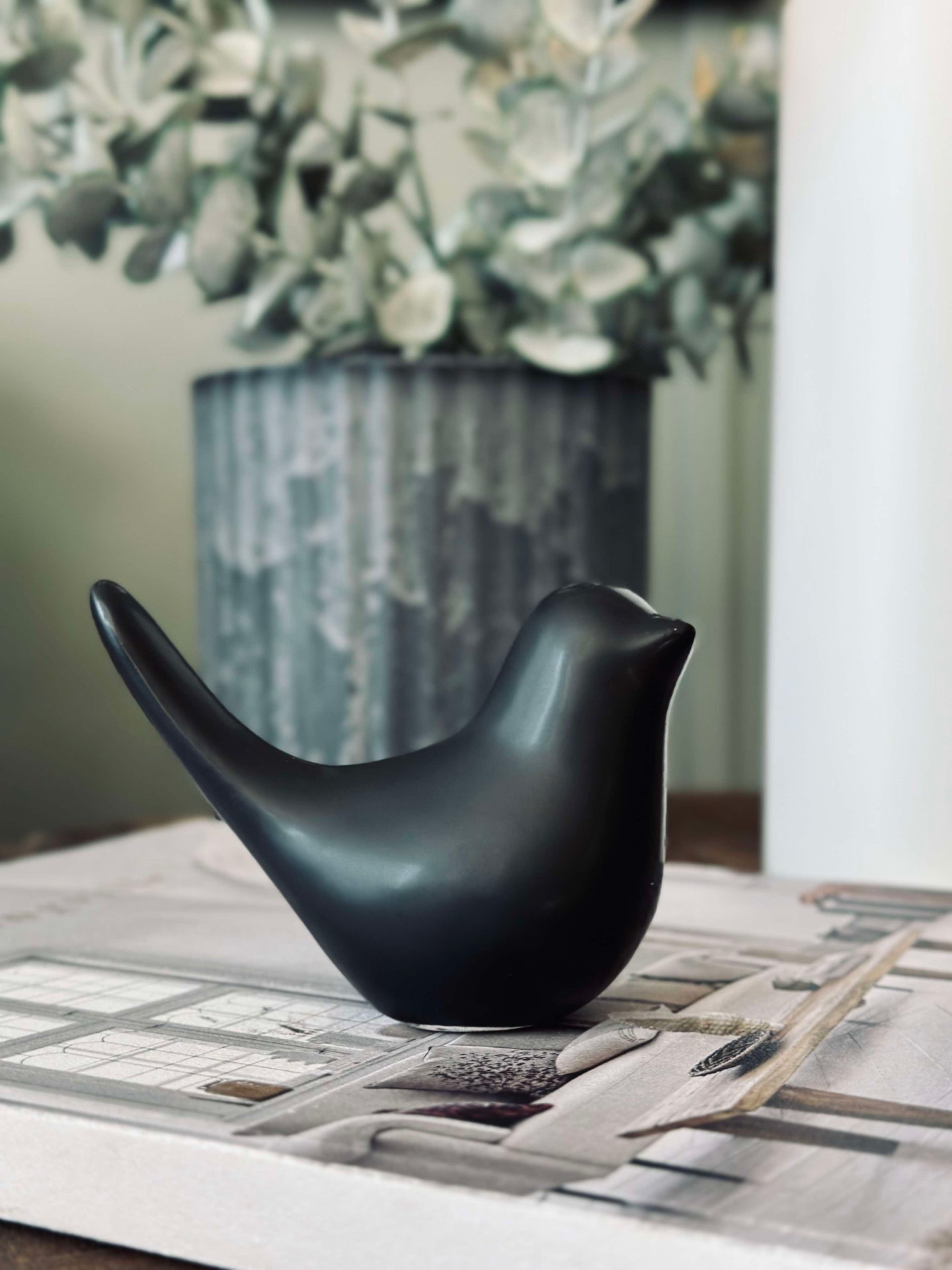 Fågel keramik - 8 cm