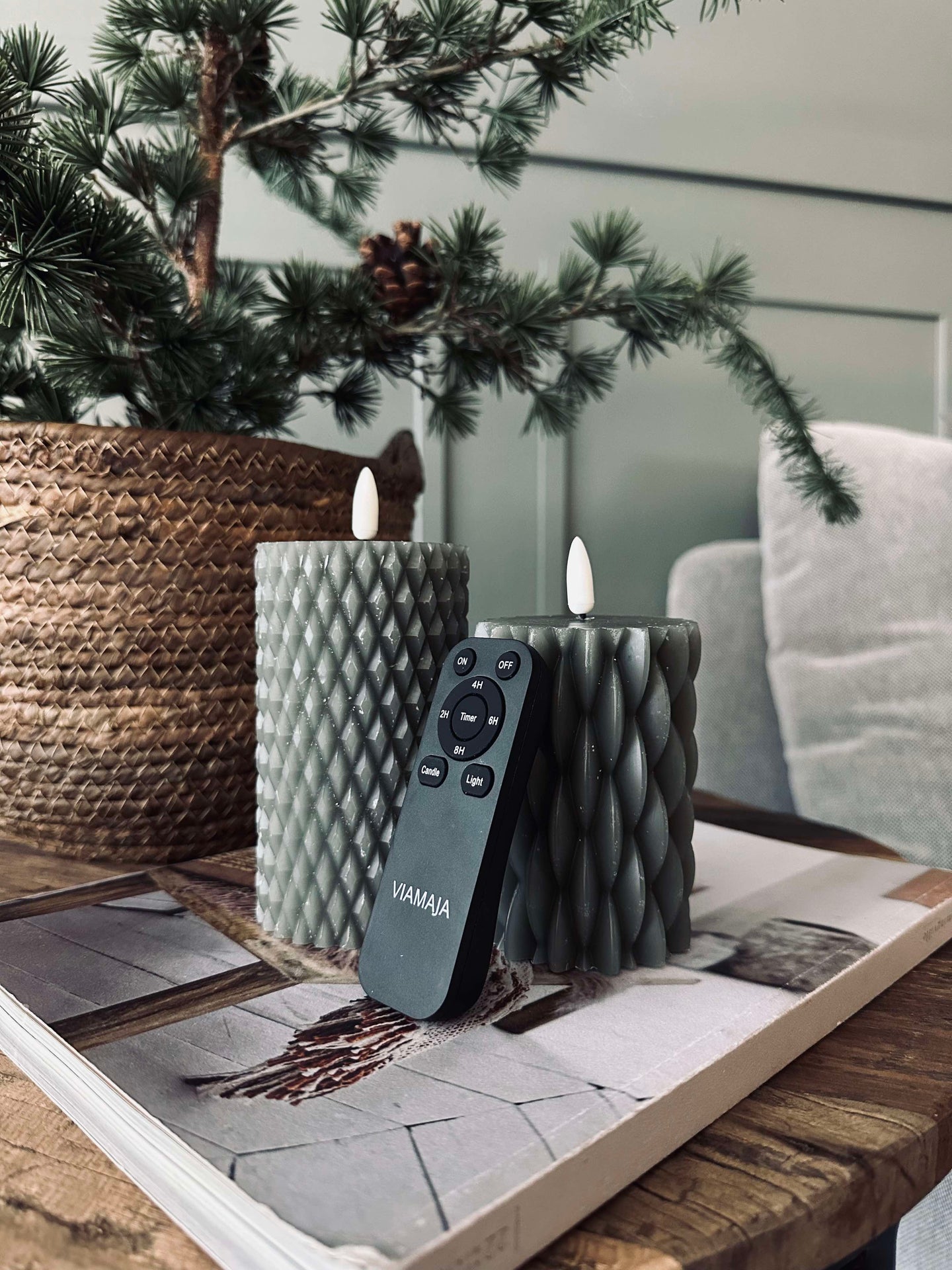 LED Blokljus / Design – 2 st Grön