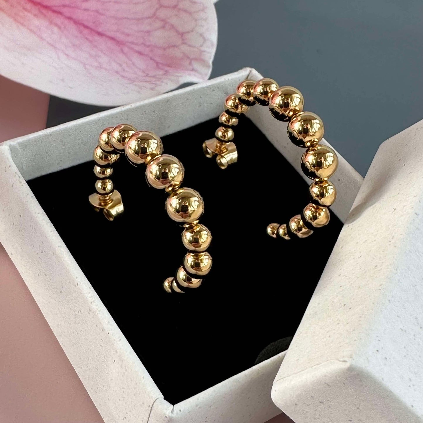 Örhängen Gunilla 25 mm - 18k förgylld