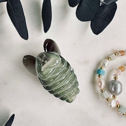 Hårklämma Ivy - Grön