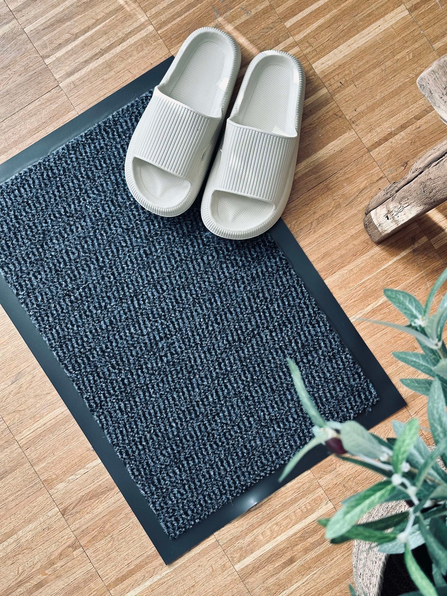 Dörrmatta LISA - Blå / Svart