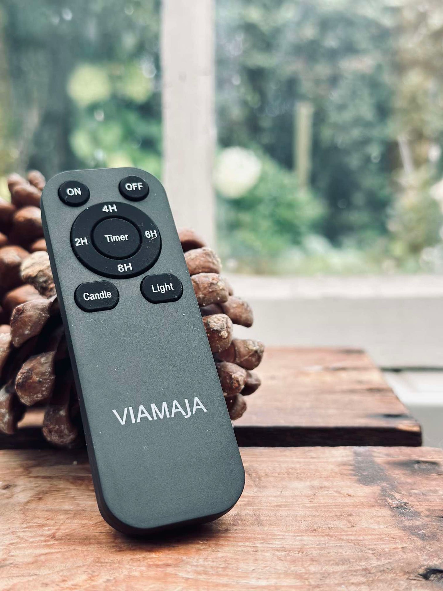 Scenljus / Set med 2 st och fjärrkontroll – Grön 24 cm