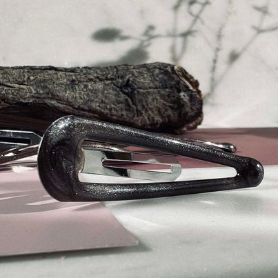 Hårklämmor Brown Shimmer - 4 st.