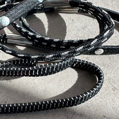 Hårsnoddar Black / Silver - 3 mix