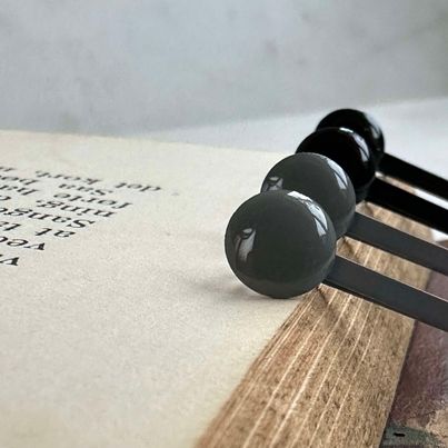 Hårnålar Svart / Grå - 4 st