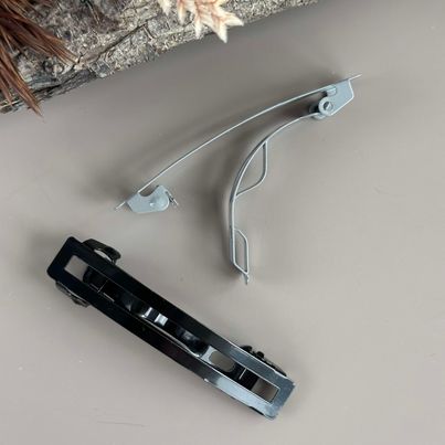 Hårklämmor Mina Svart / Grå - 2 st