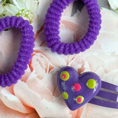 Håraccessoarer set Frida - Lila