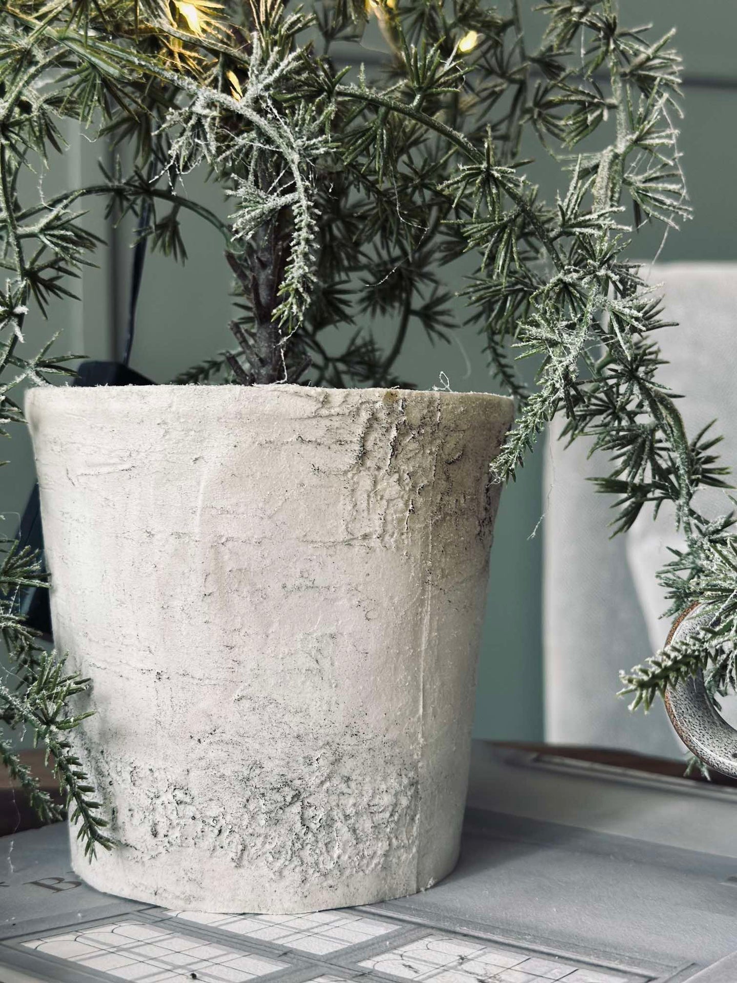 Cederträd med ljus - Hängande
