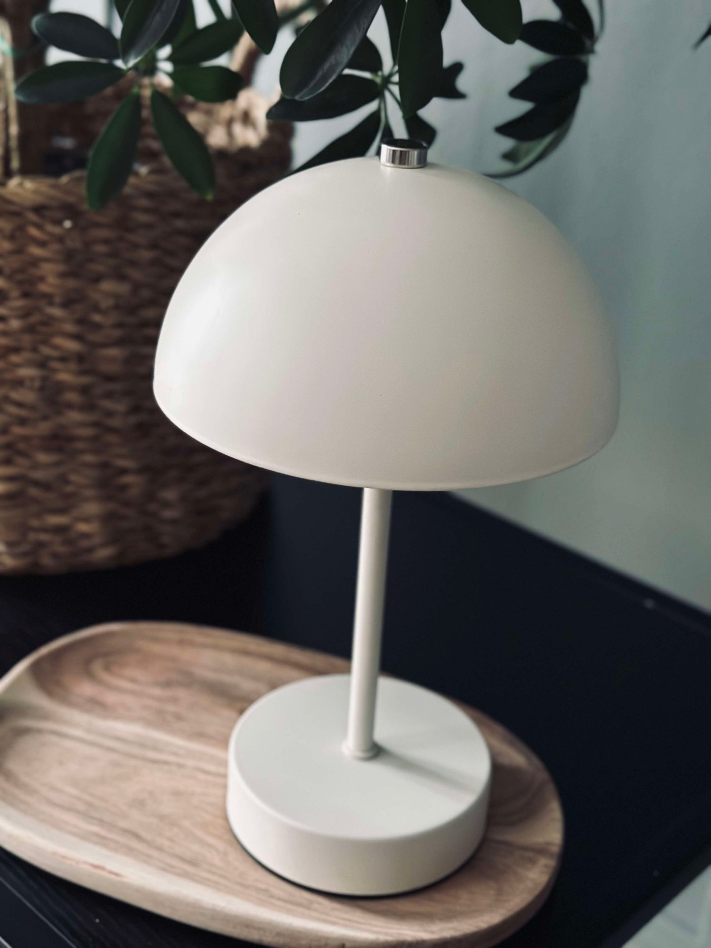 Bordslampa med touch - Vit