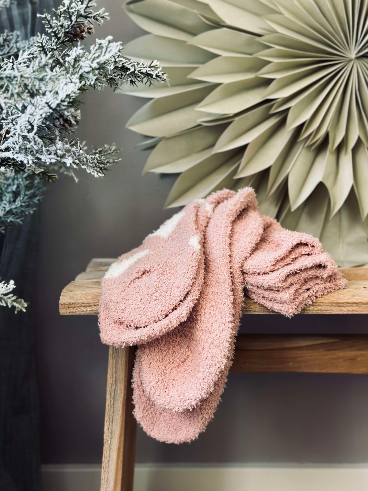 Strumpor Fluffy Rose - Set med 2 par