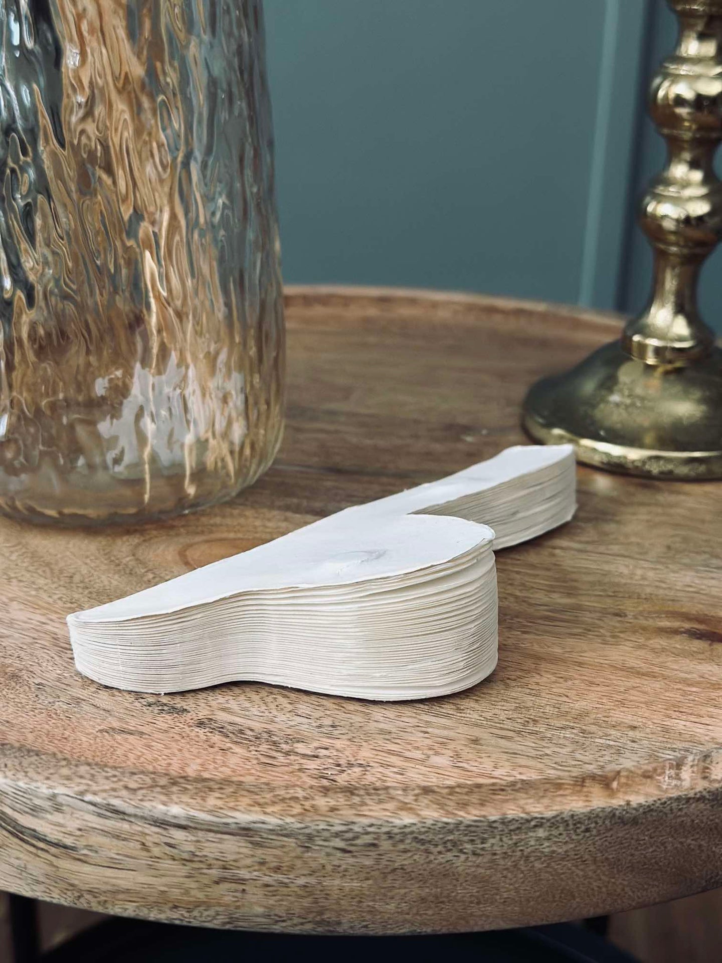 Svamppapper small - Creme