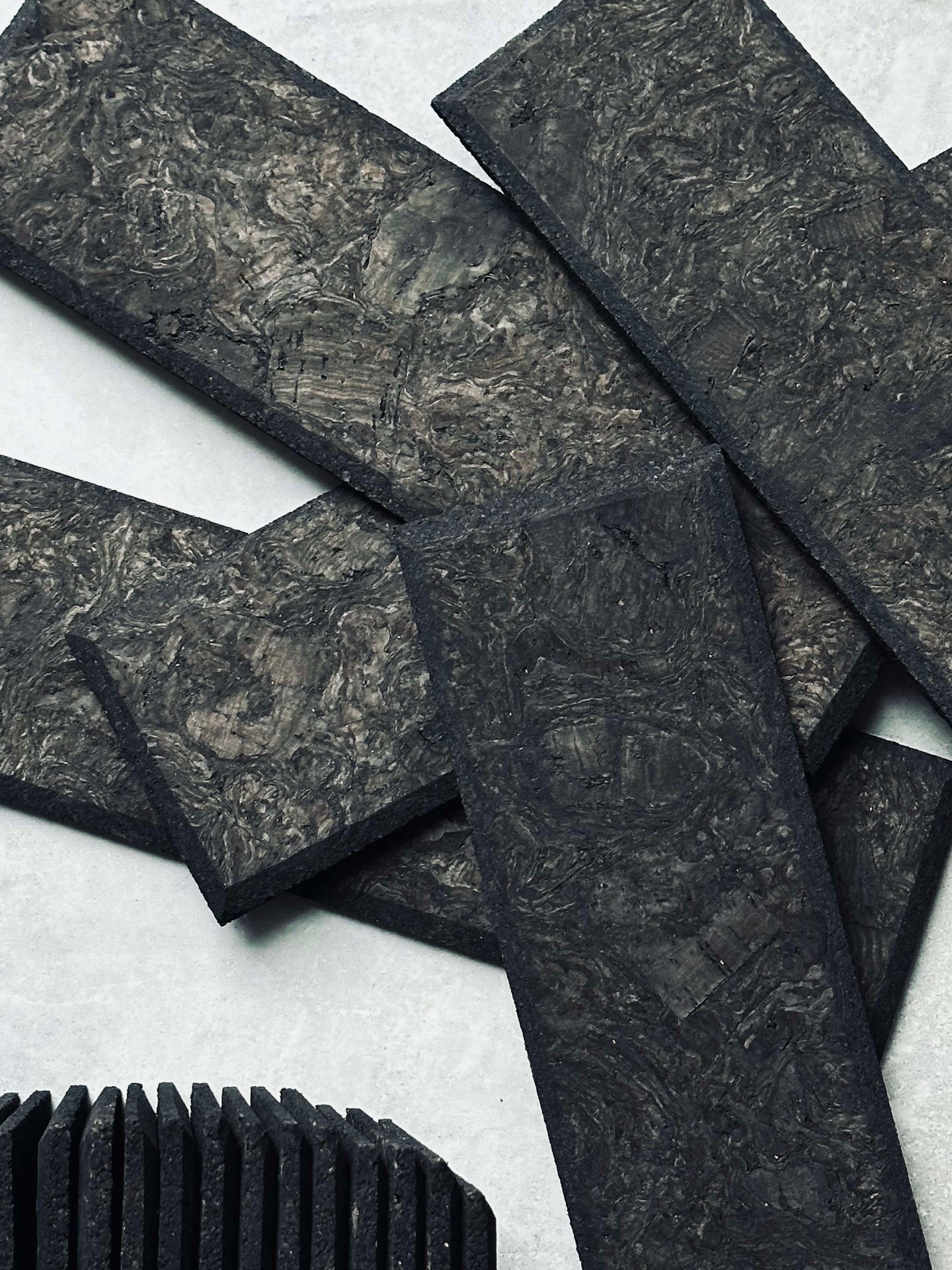 Mursten i kork - Dark paket med 62 st
