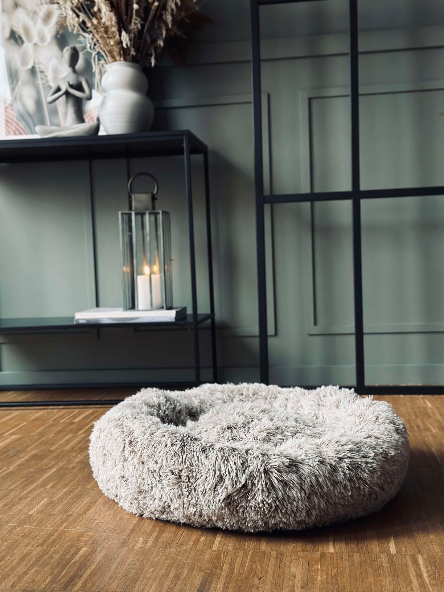 Hundbädd Fluffy - Dia 60 cm Beige