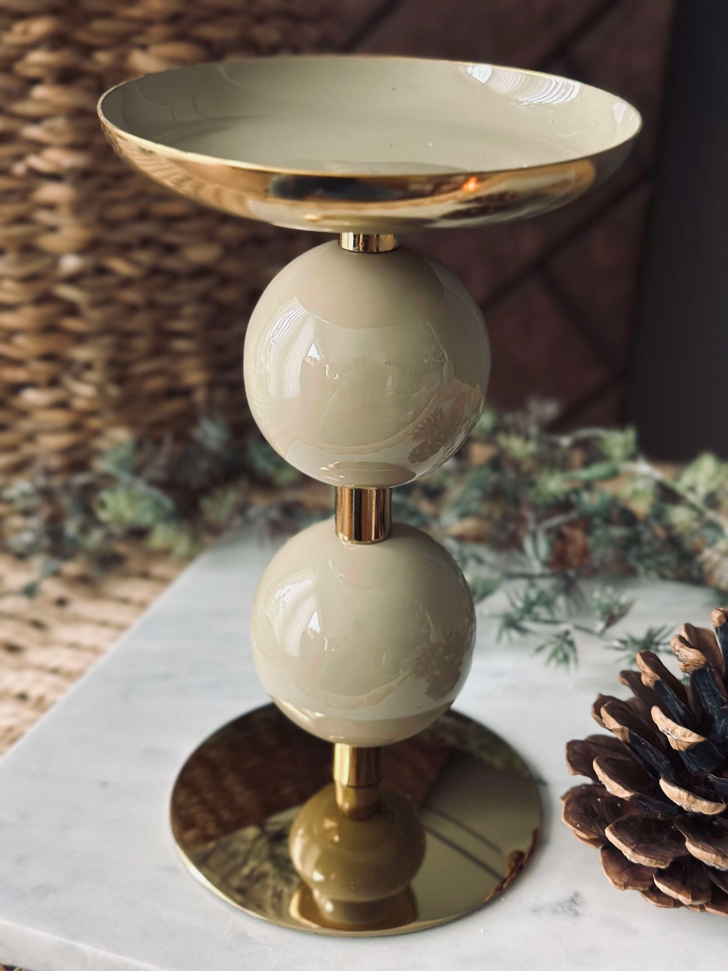 Ljusstake NOYA 17 cm - Mint
