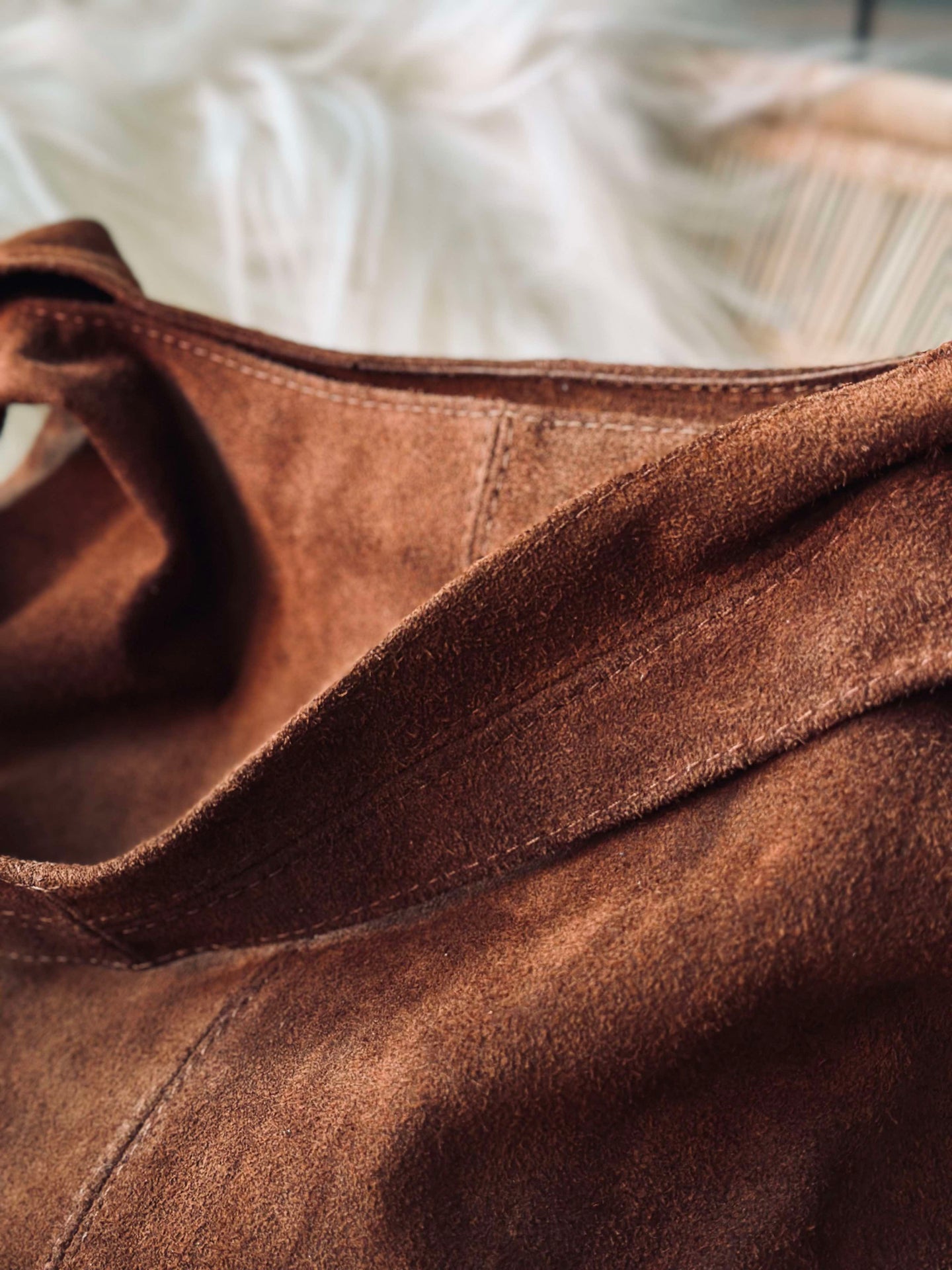 Shopper Dark cognac Mocka