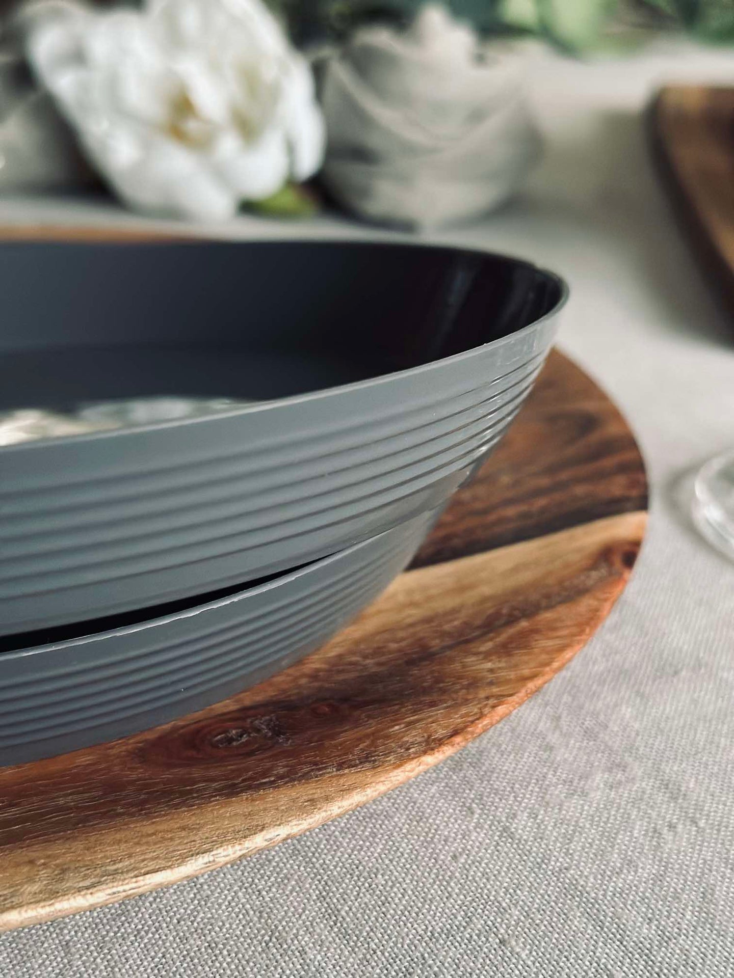 Tallrik Norma 20cm - Stengrå 2st.