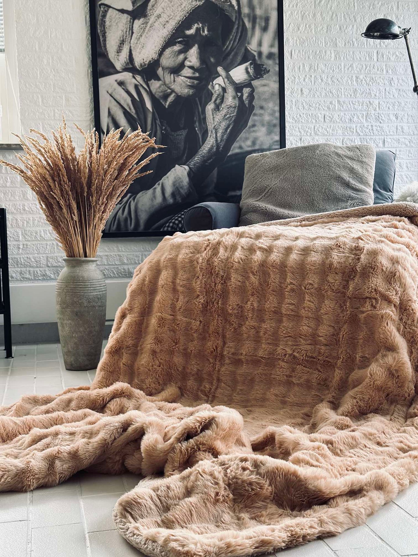Sängöverkast BUBBLE - Beige