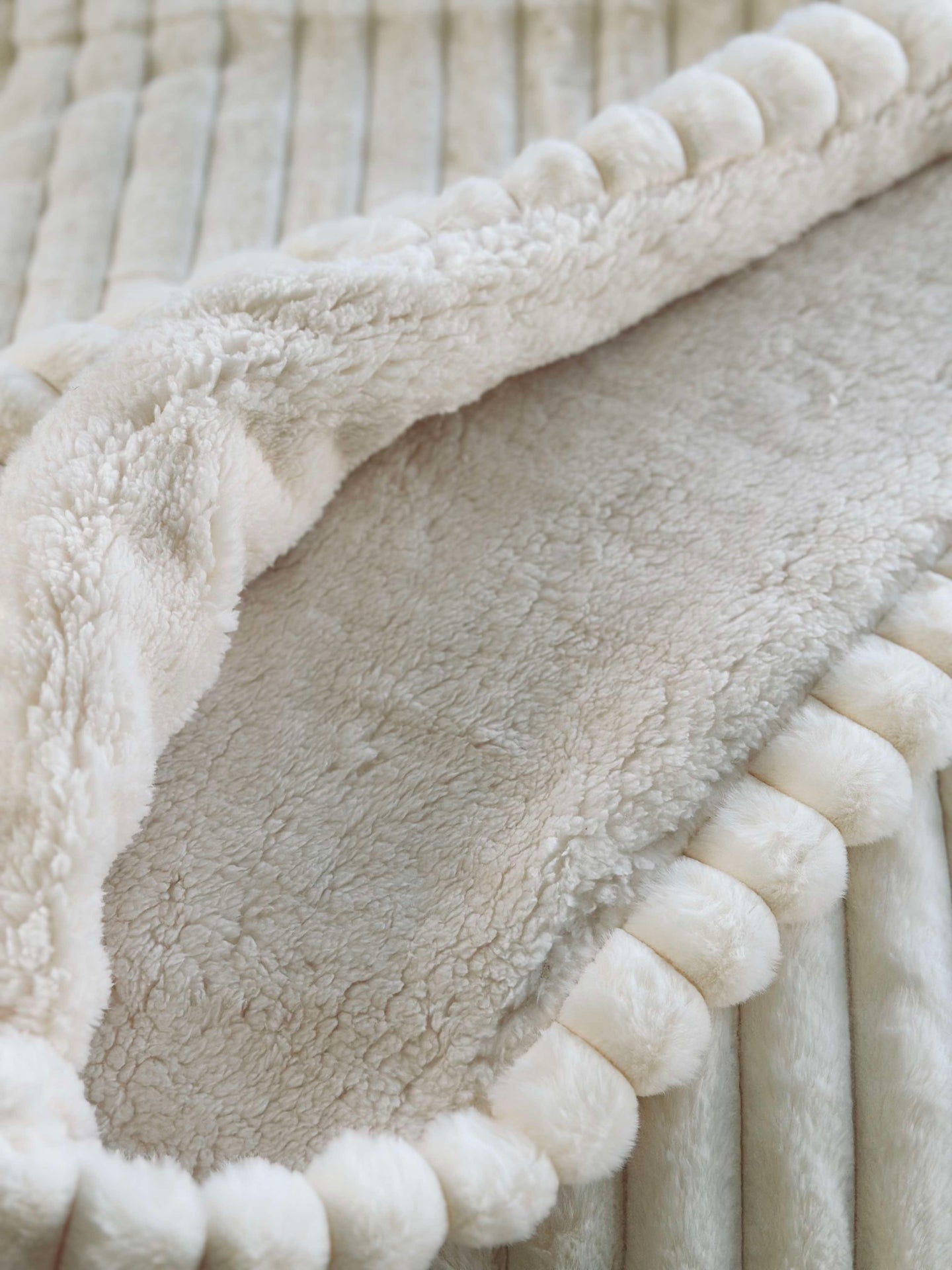 Överkast STRIB - Vit