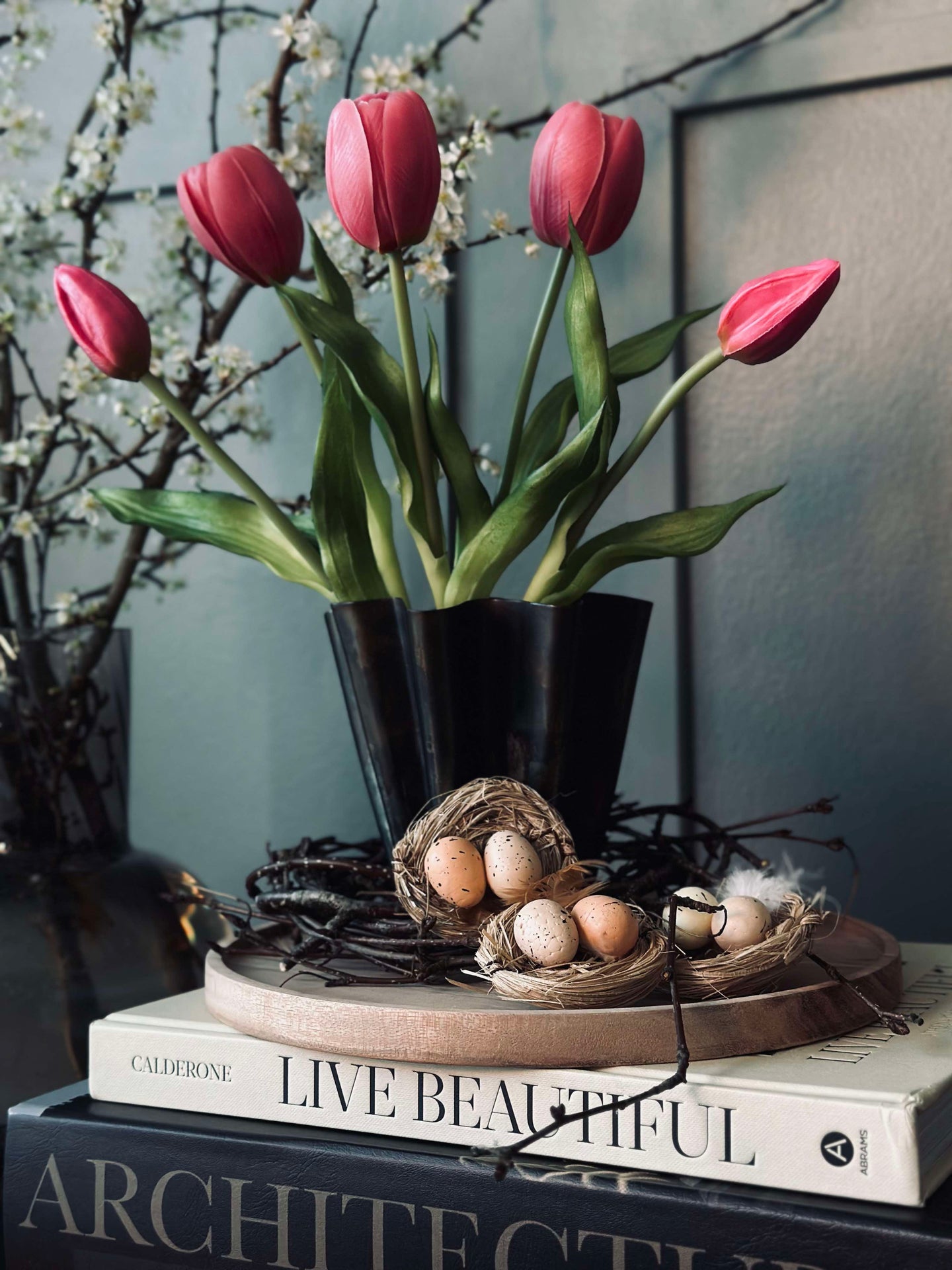 6st. Bon med påskägg - Bordsdekoration