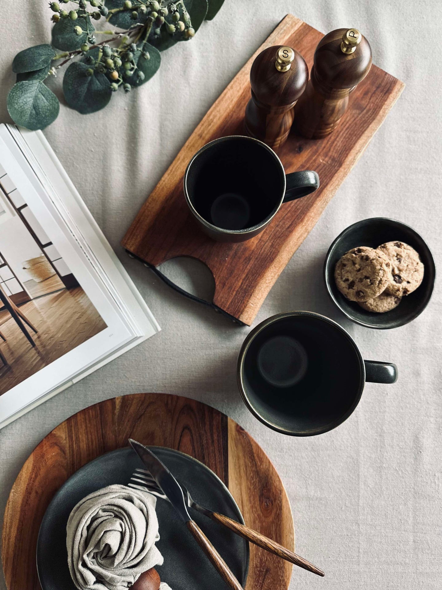 XL Mugg med handtag i stengods – Grå