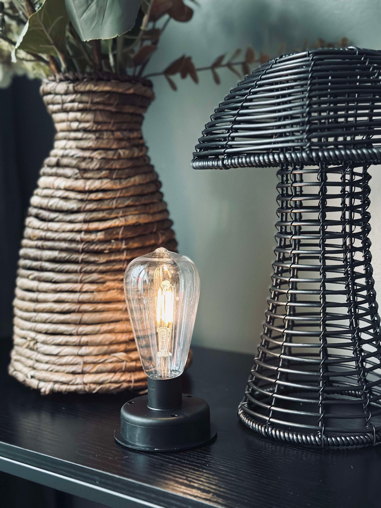 Svamp Solcell - Svart Liten