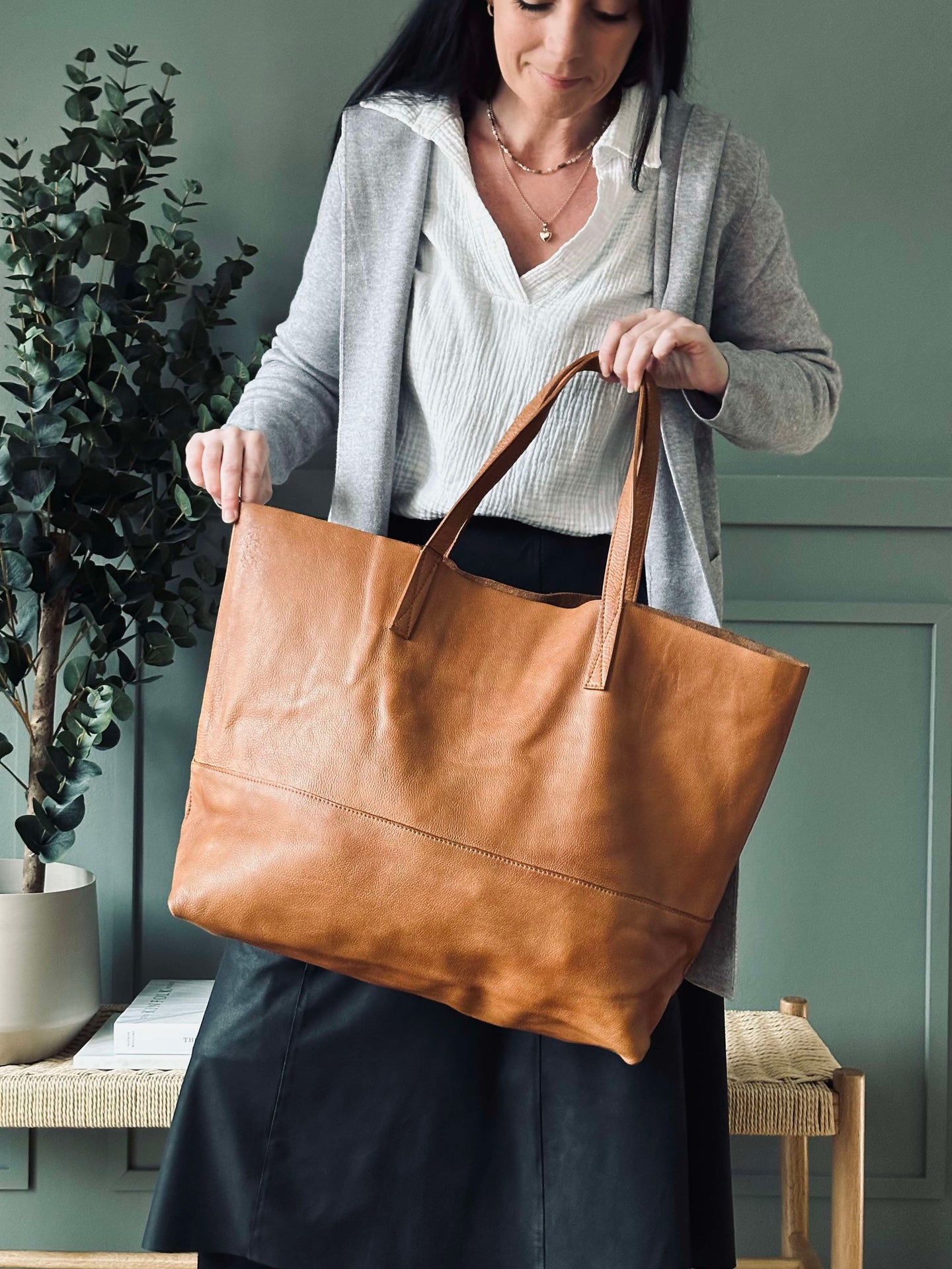 XL Shopper Gabby Cognac