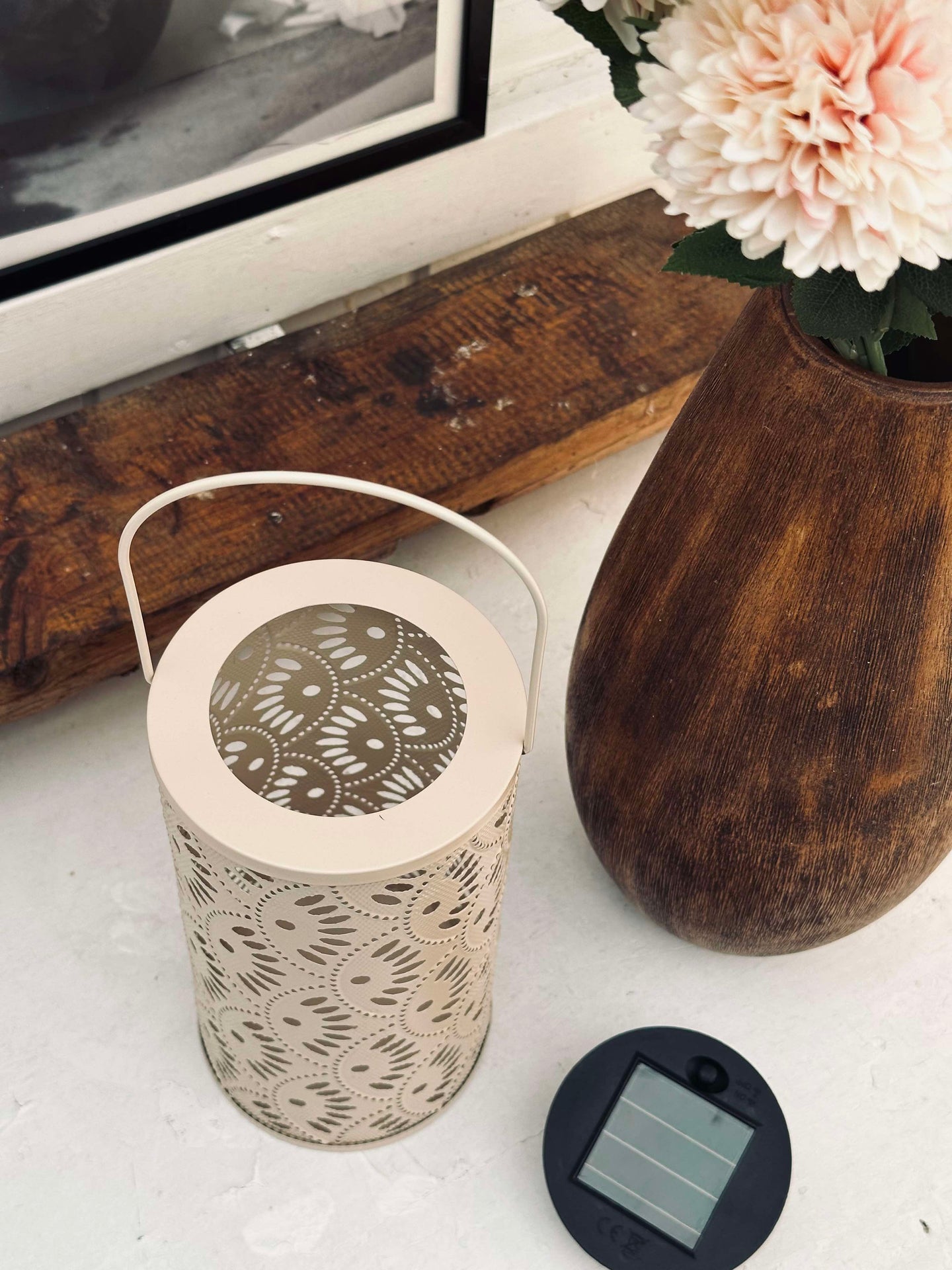 Lykta DELI m. Solceller – Beige