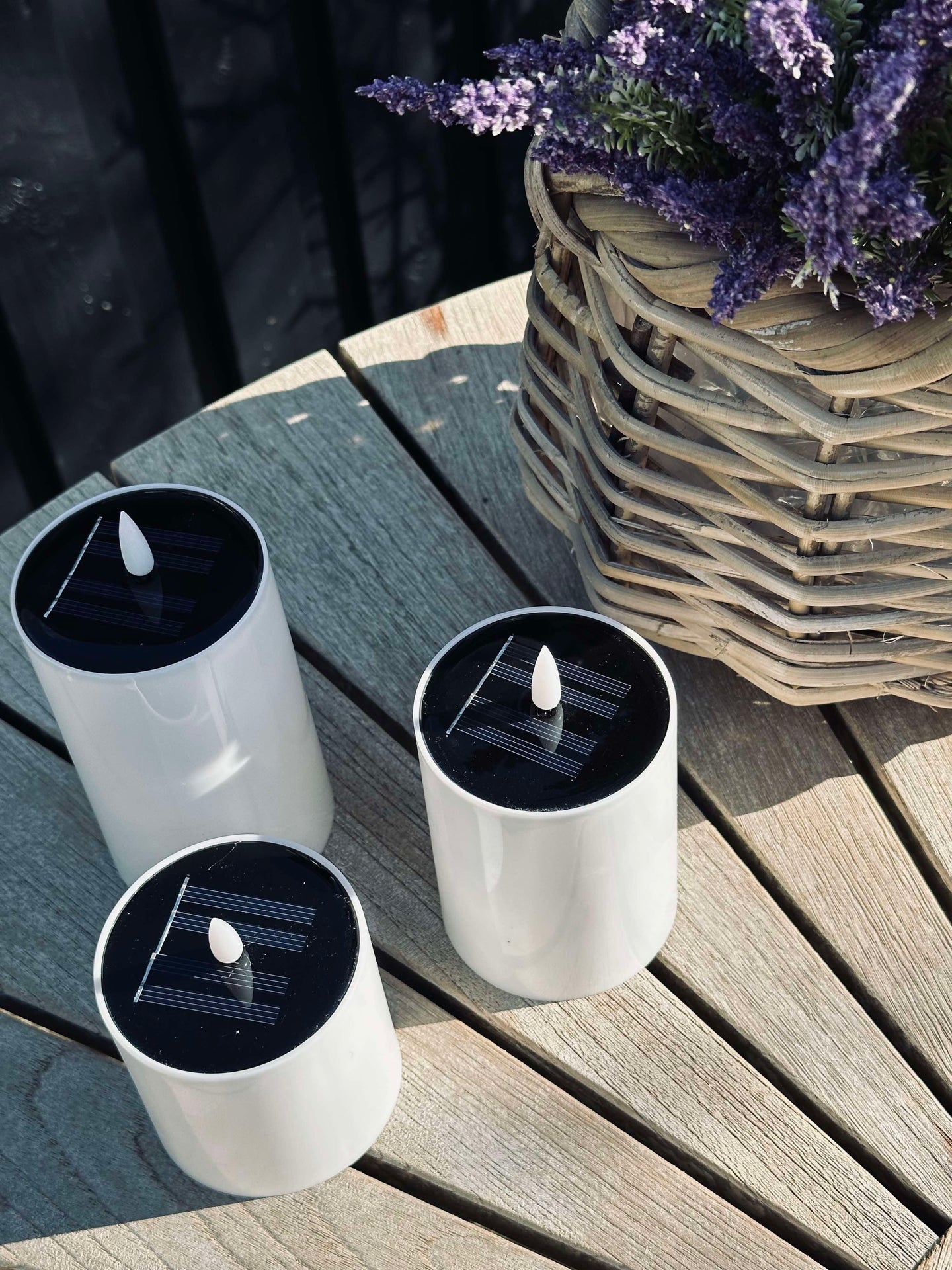 Solar Bellis Blockljus - Set med 3 st