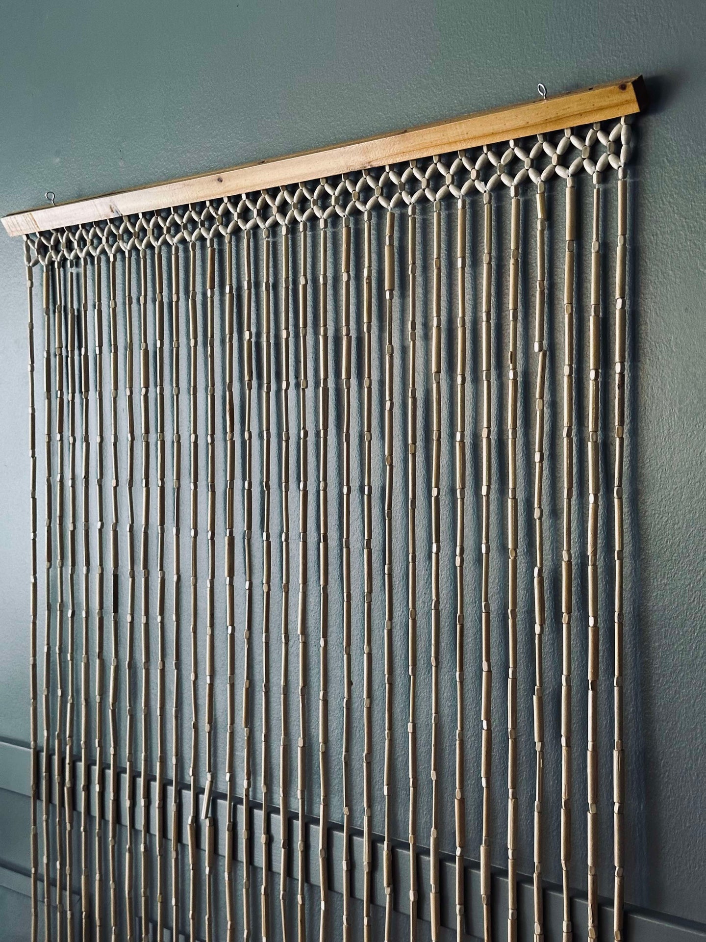 Dörrförhänge i bambu natur - 90x180 cm