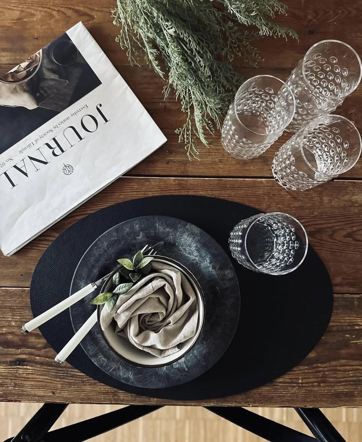 Vattenglas klart glas med prickar - paket med 4st