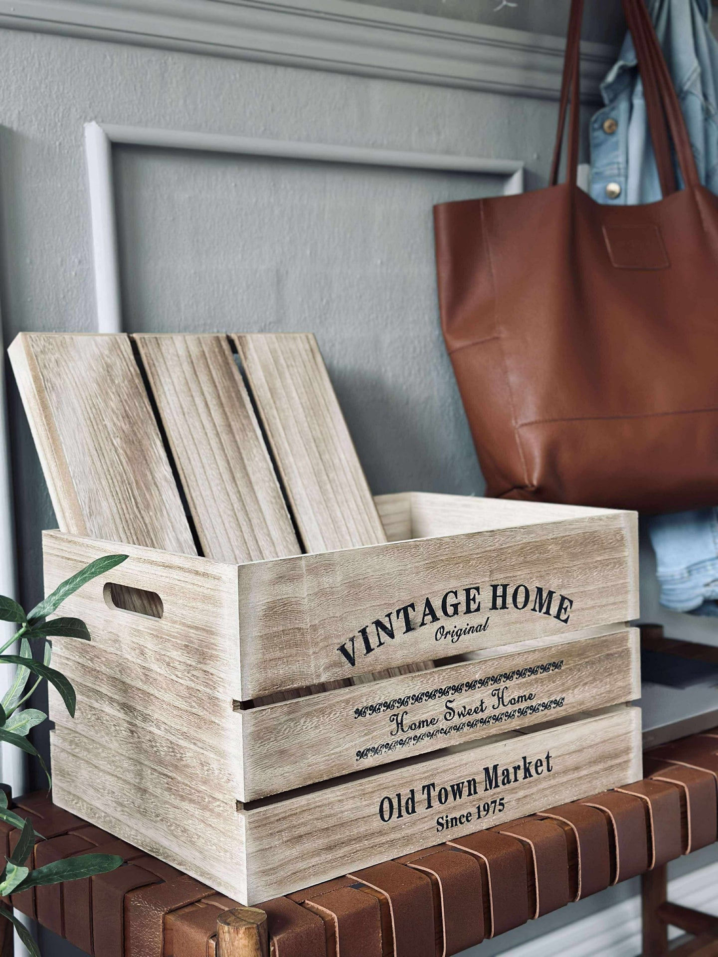 Lådor med lock - Set om 3 st