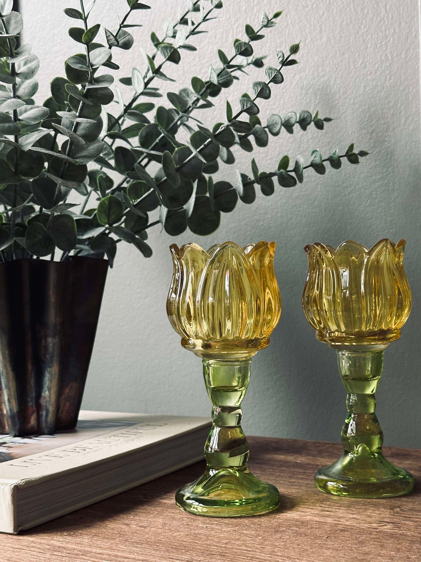 Ljusstake för värmeljus - Blomma