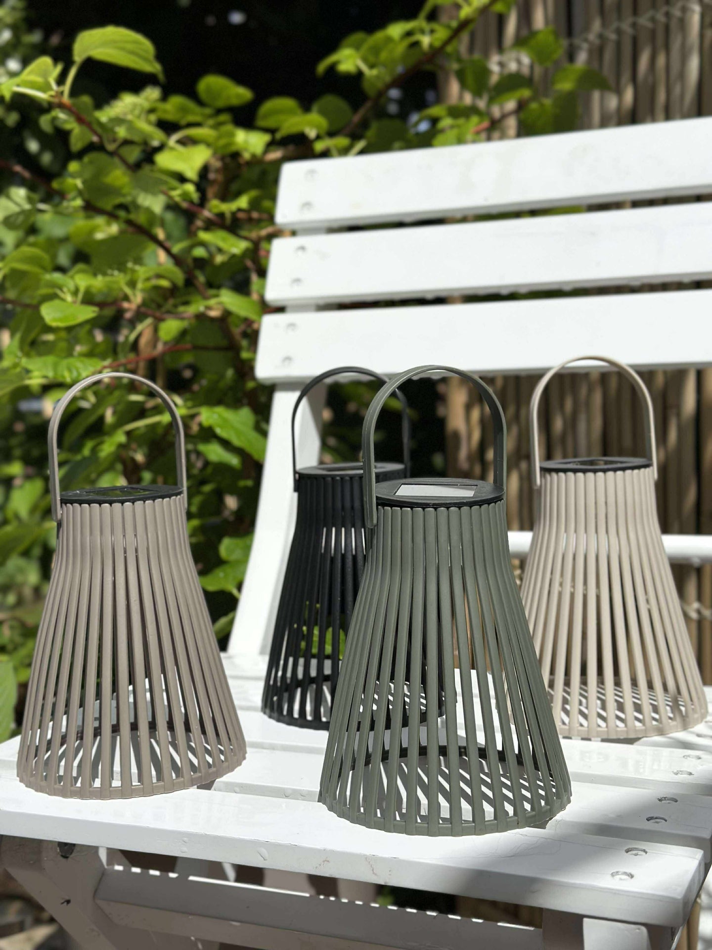 Lykta med solceller 14 cm - Flera färgalternativ