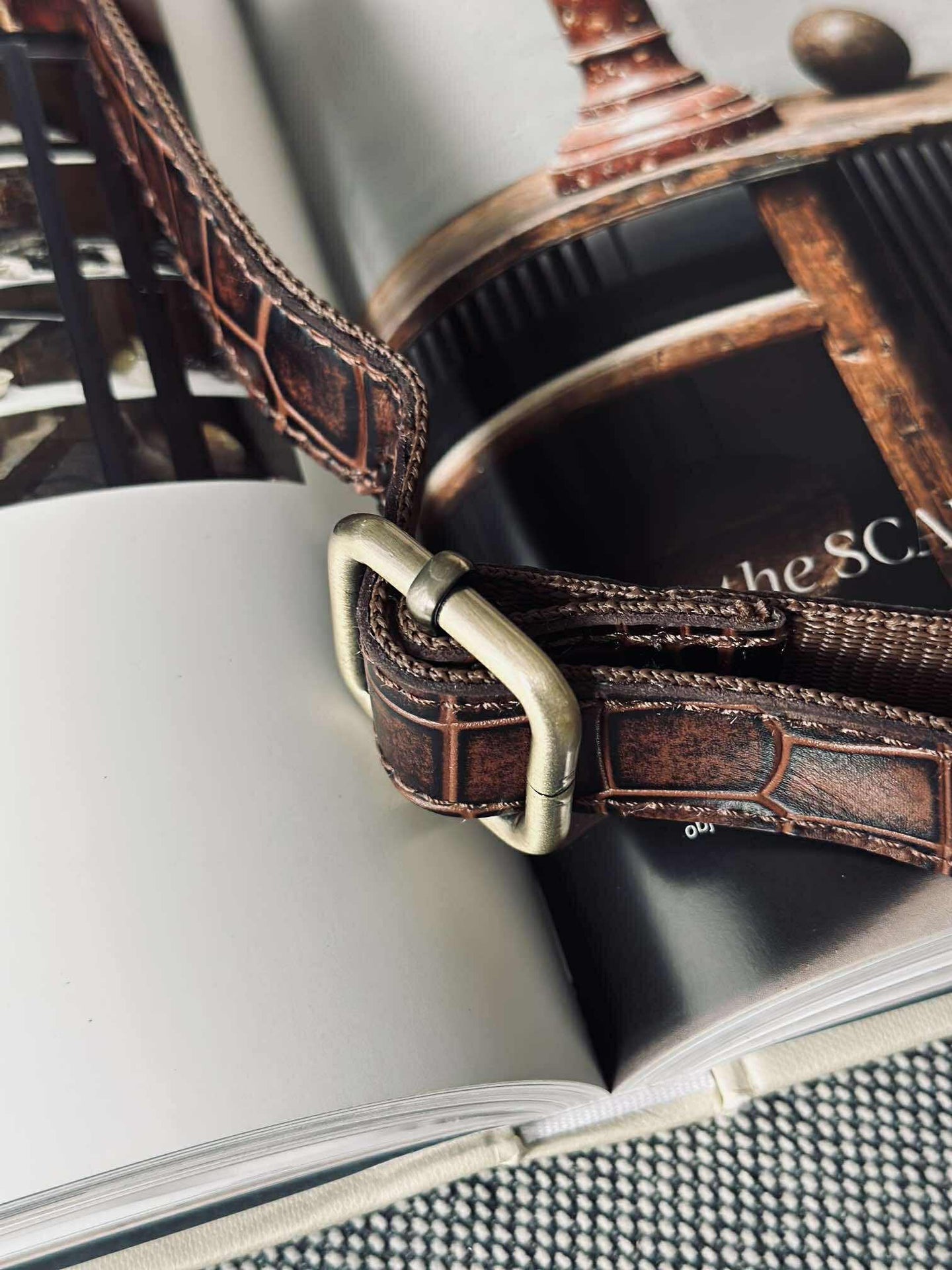 Bumbag brown croco