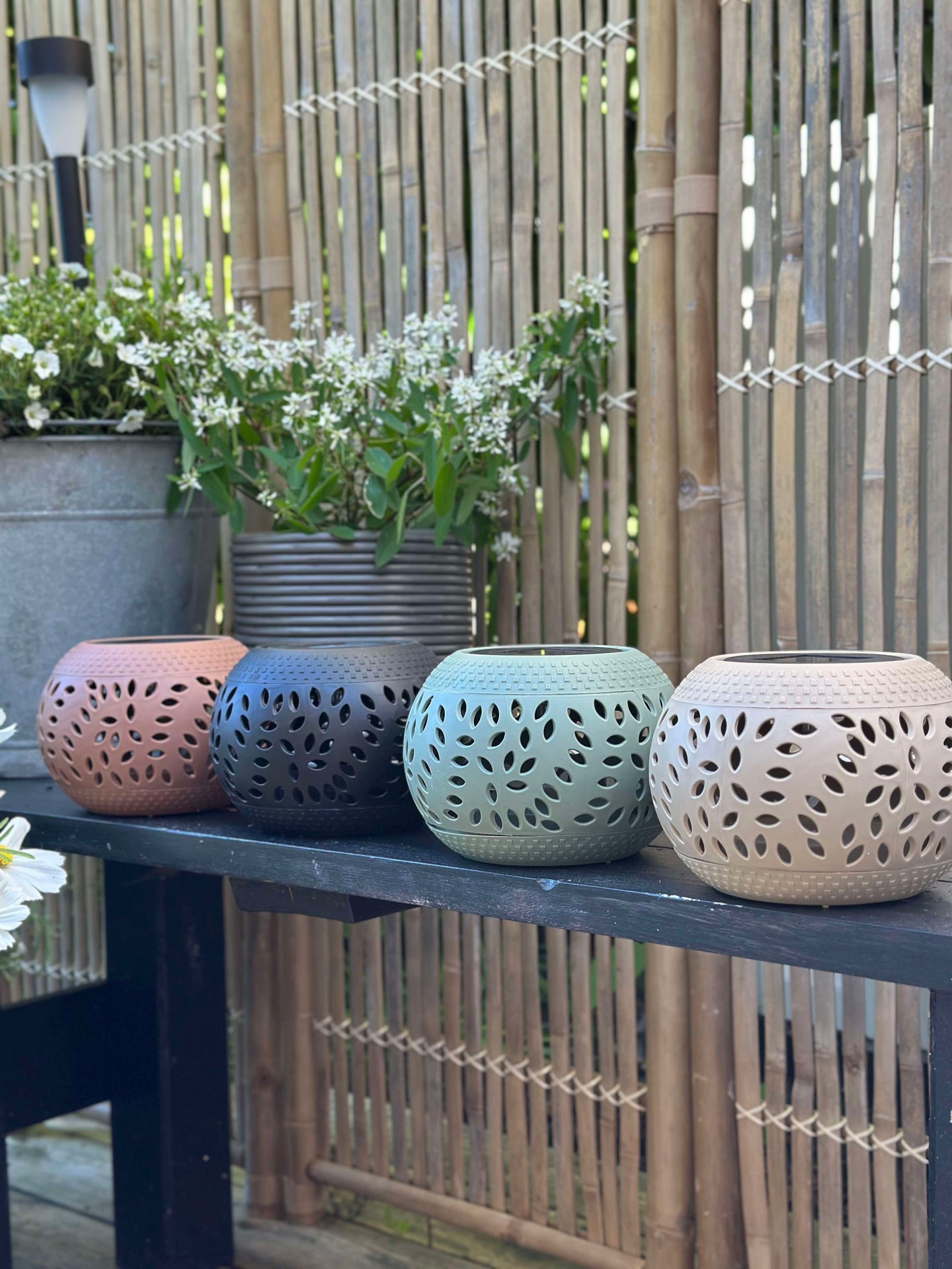 Lykta FIONA Solcell - Grön