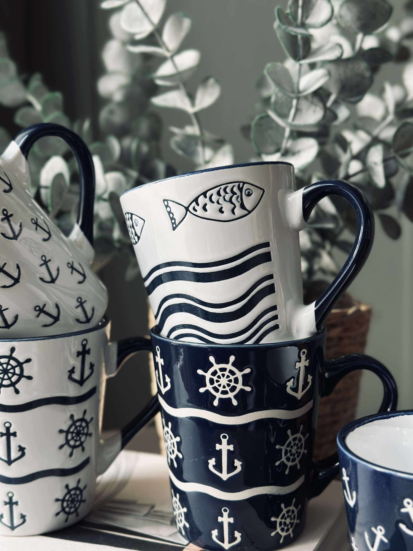 Mugg i stengods – Maritime MIX