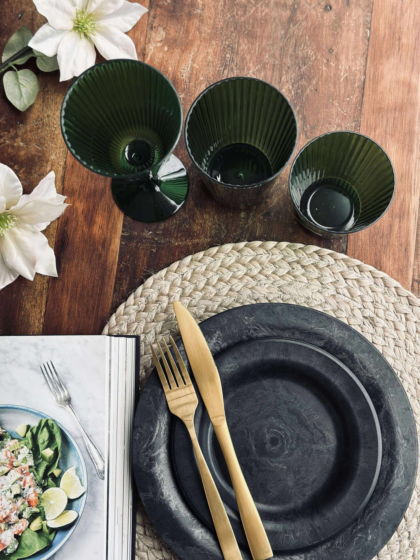 Glas Claire 500ml. Grön - 2 st.