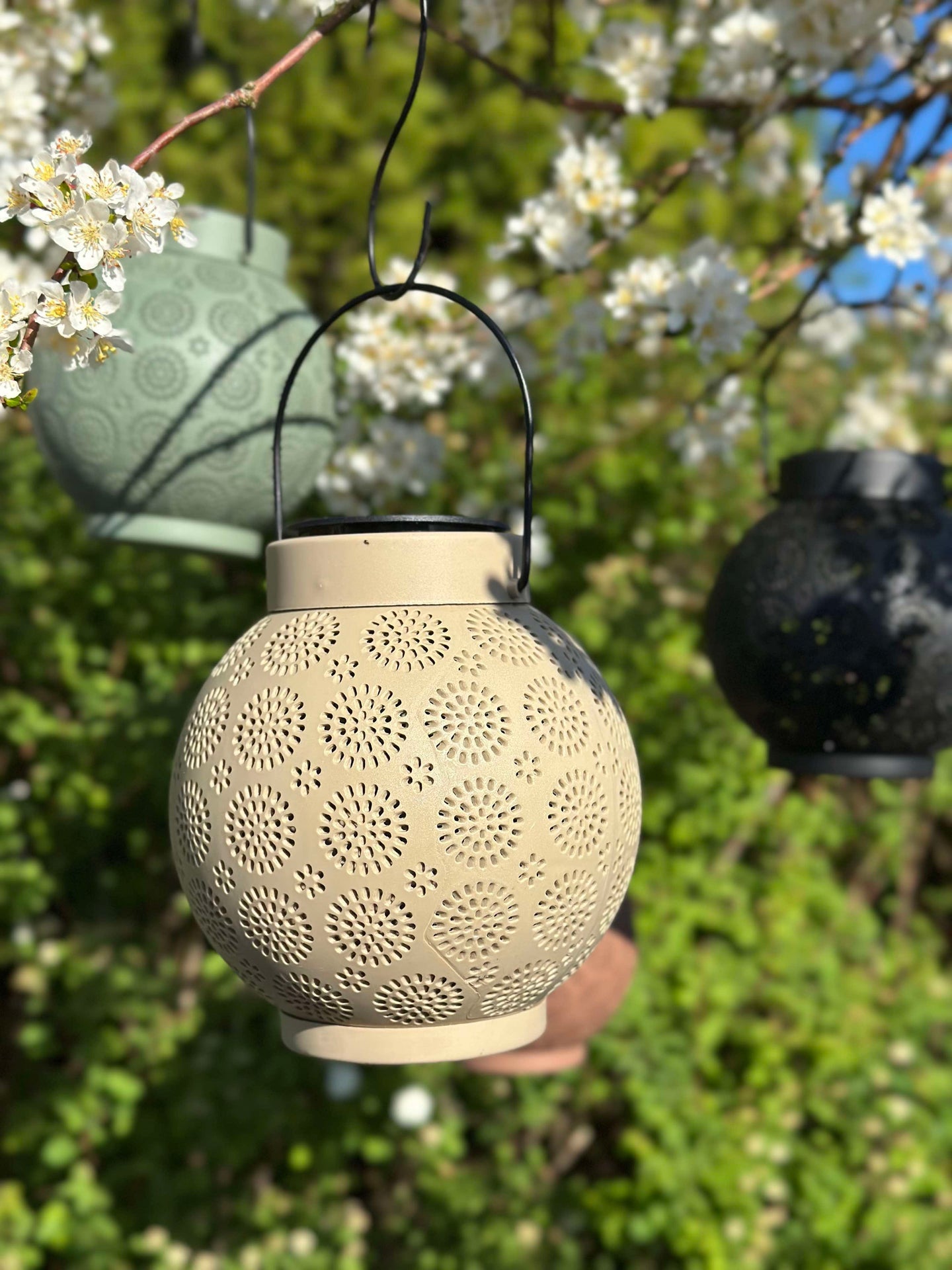 Lykta med Upphängning FIONA - Beige