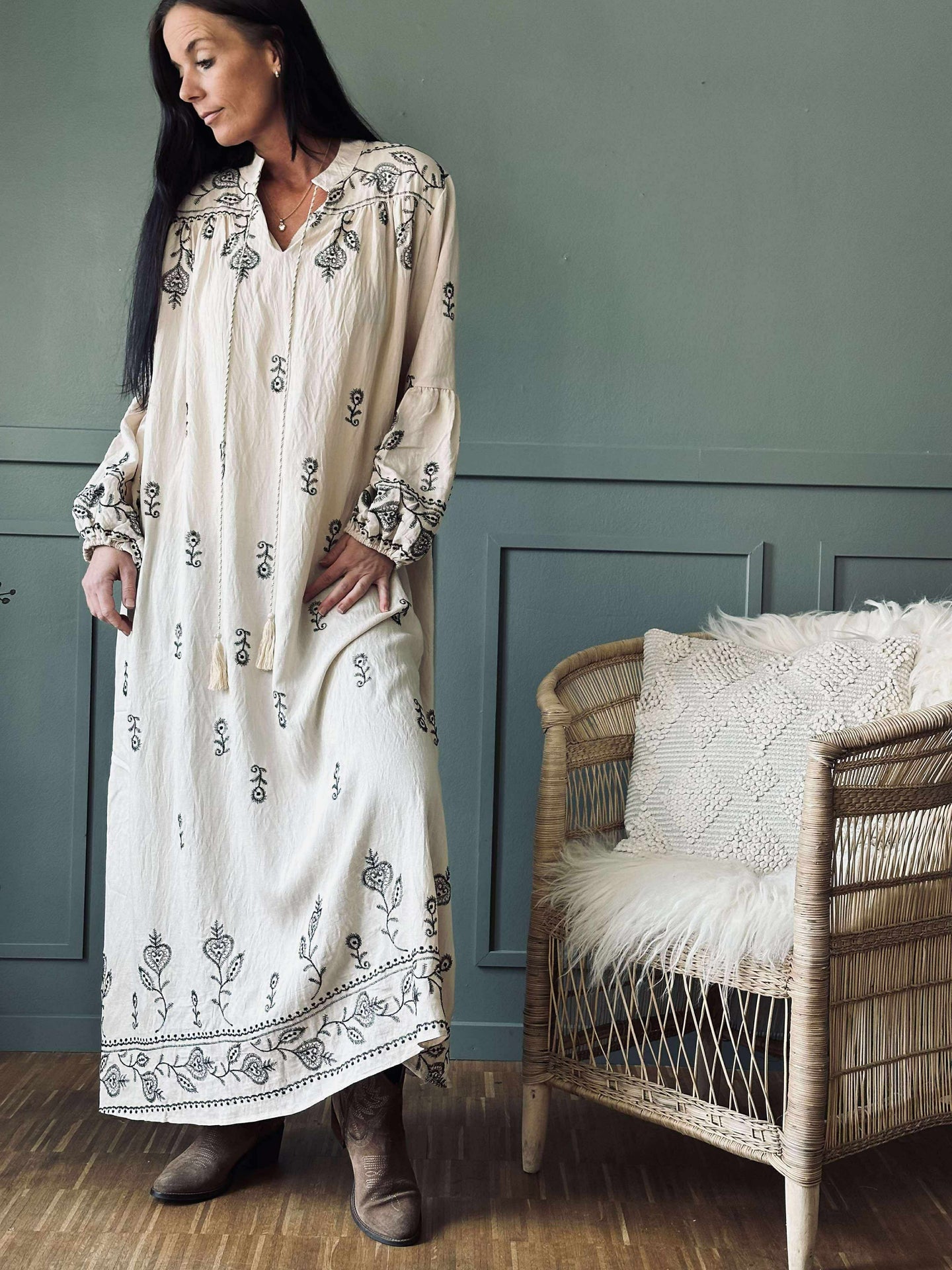 Klänning Embroidery boheme