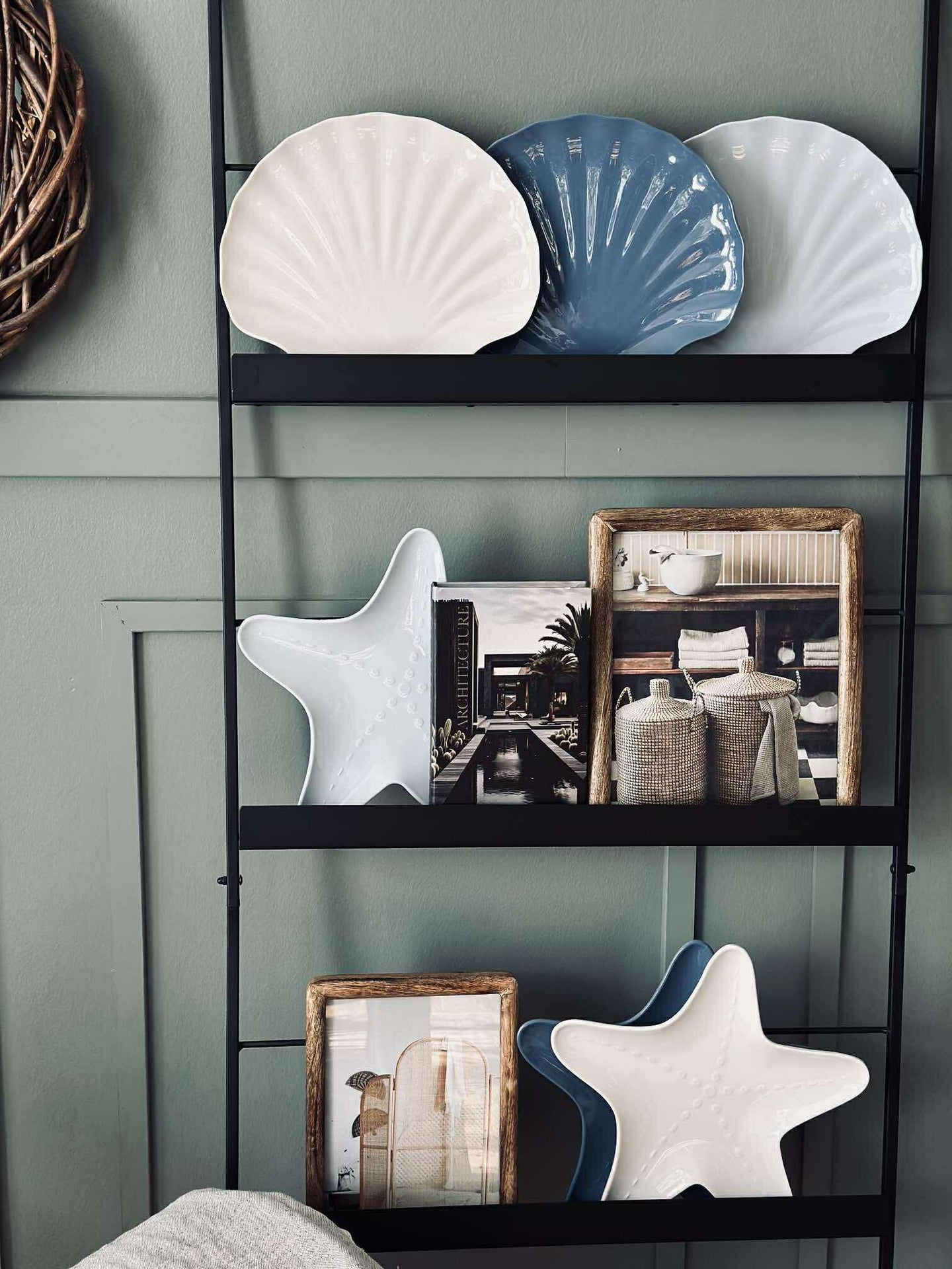 Tallrik melamin - Kräm sjöstjärna