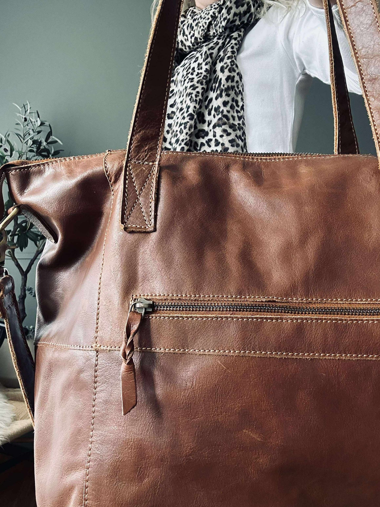 Shopper Sasja - Cognac