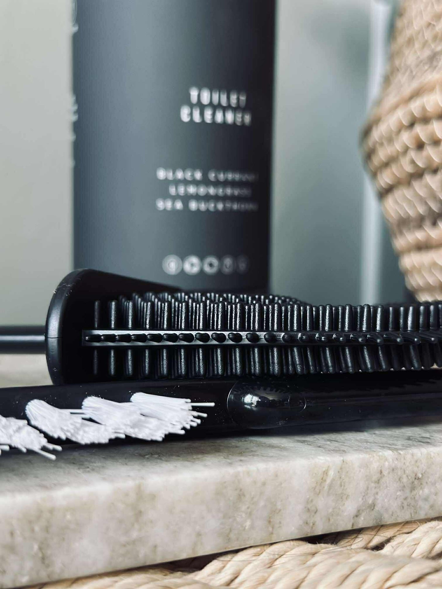 Toalettbörste Silikonset med 2 borstar