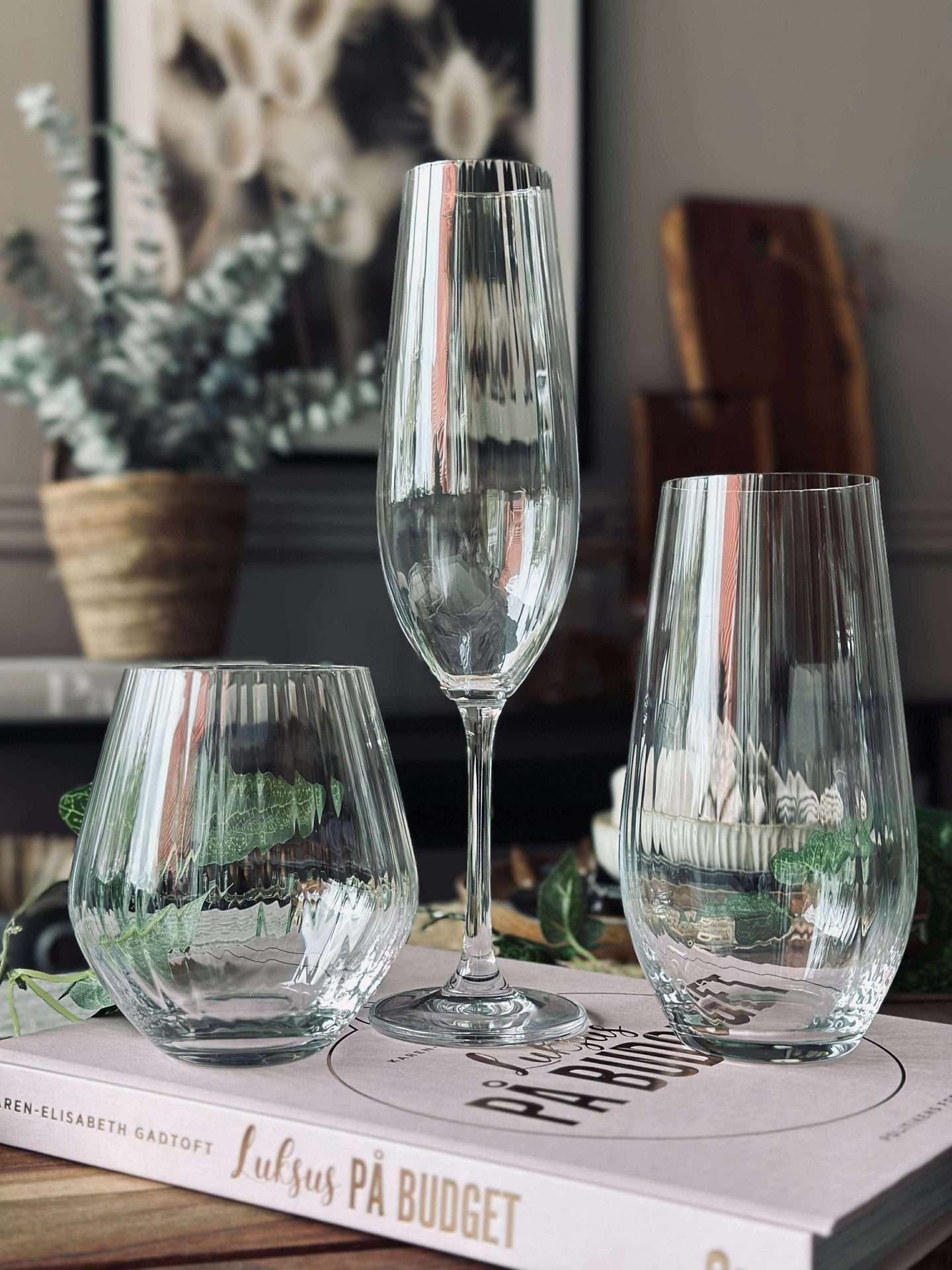 Vattenglas Hög CRYSTAL - Set med 2 st.
