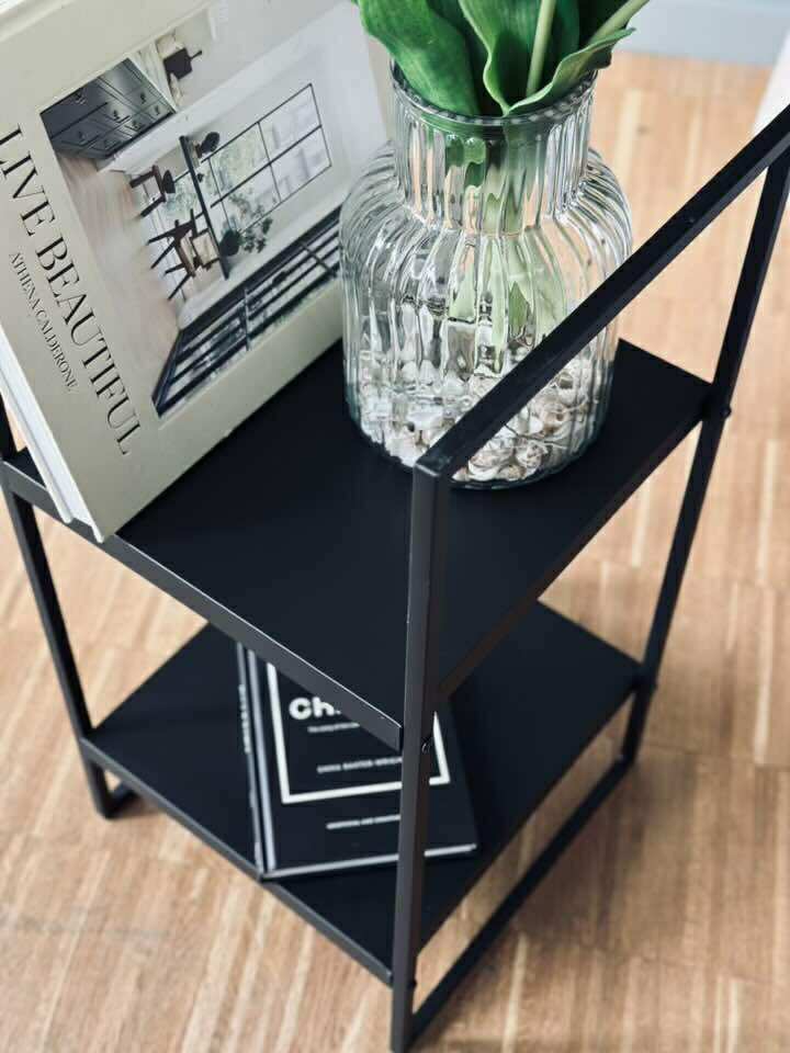 Sido bord - Svart metall