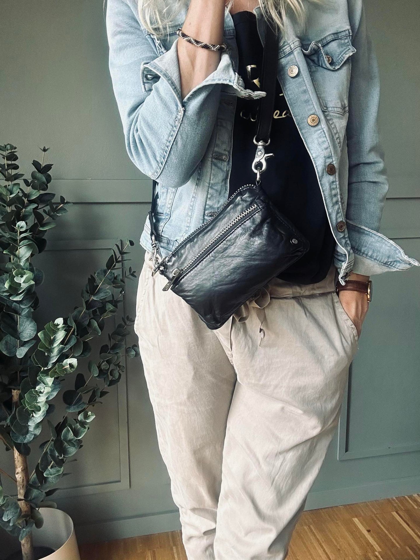 Clutch / crossover - Svart / silver