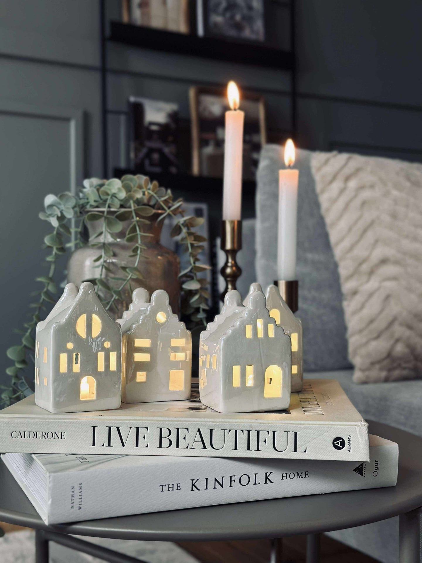Lyshus med LED - WHITE MIX