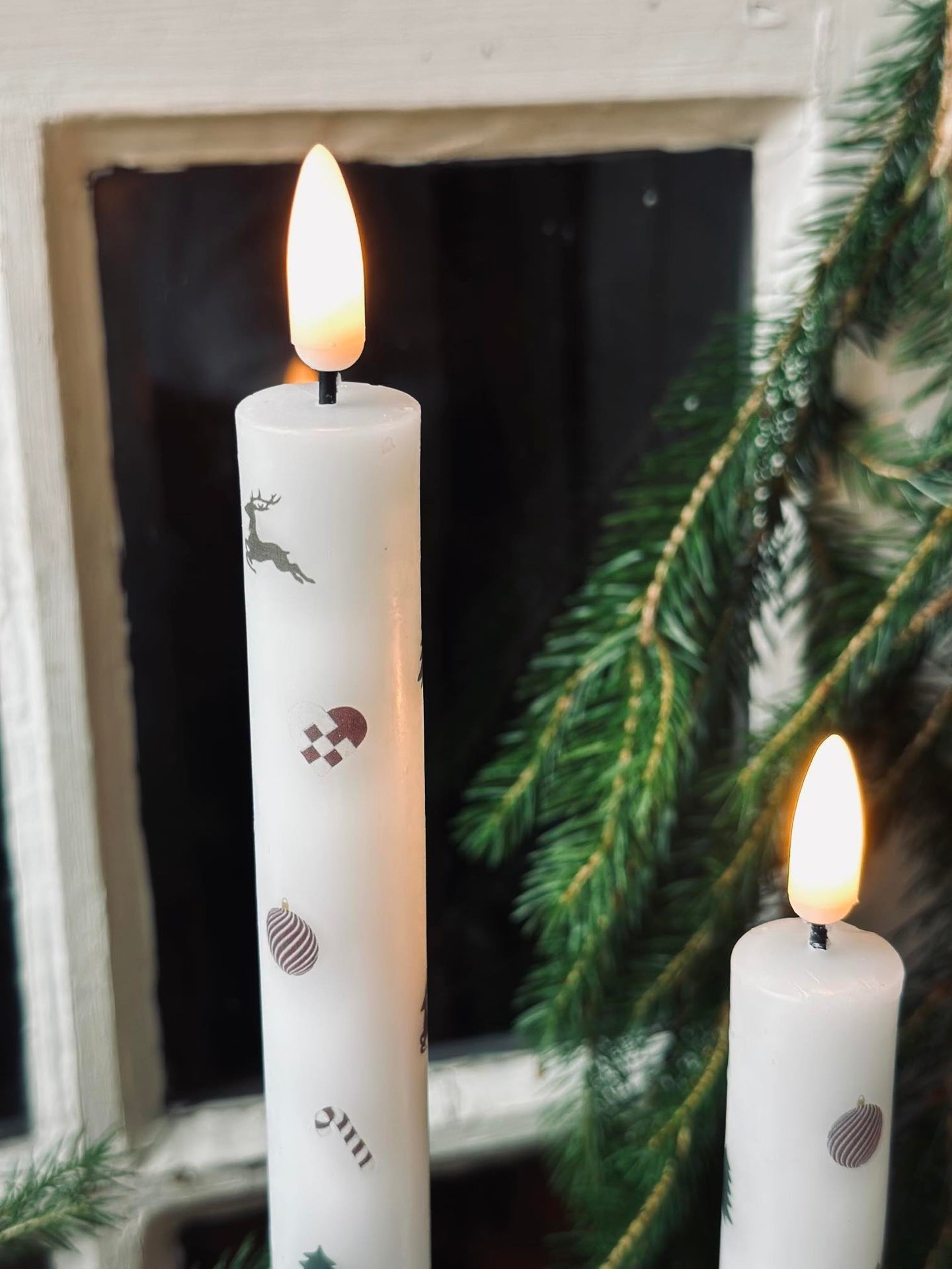 LED Scenljus 2 st - Julmotiv