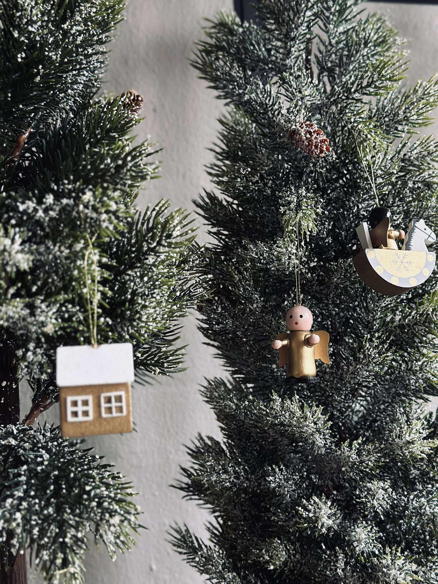 Julhänge trä - 12 st.